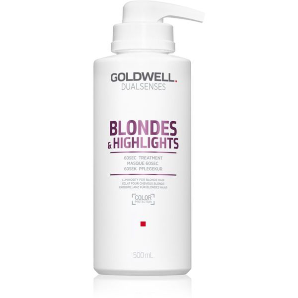 Goldwell Goldwell Dualsenses Blondes & Highlights regeneracijska maska za nevtralizacijo rumenih odtenkov 500 ml