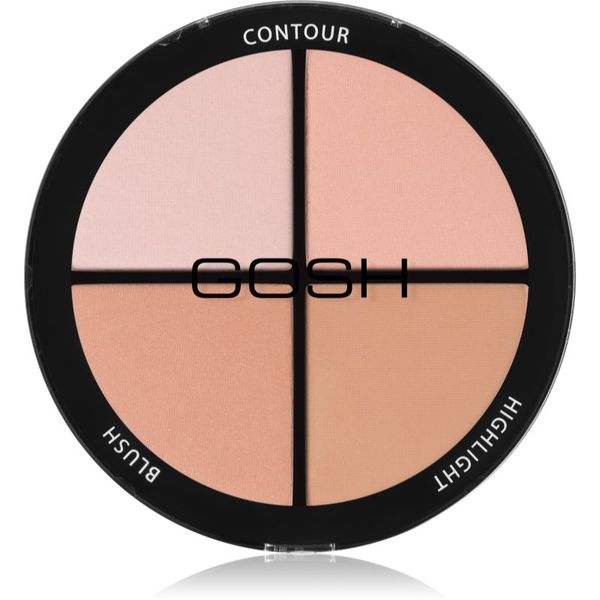 Gosh Gosh Contour'n Strobe paleta za konture in posvetlitev odtenek 001 Light 15 g