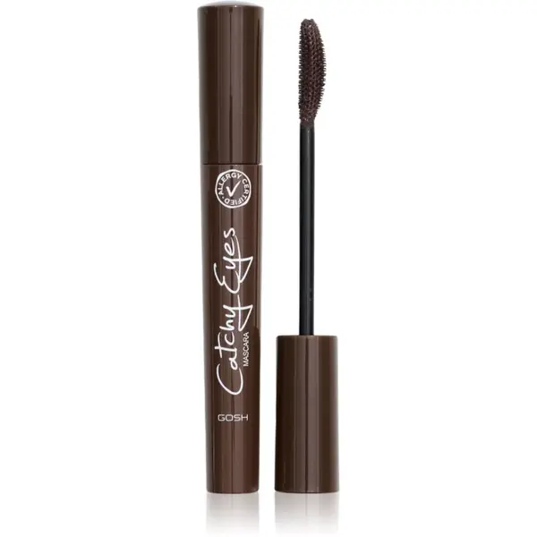 GOSH COPENHAGEN GOSH COPENHAGEN Catchy Eyes Allergy Certified voluminozna maskara za občutljive oči odtenek 002 Brown 8 ml