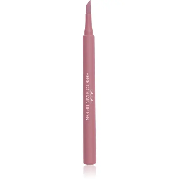 GOSH COPENHAGEN GOSH COPENHAGEN Here To Stain Lip Pen flomaster za ustnice za dolgoobstojen učinek odtenek 008 Ruby Stain 1 ml