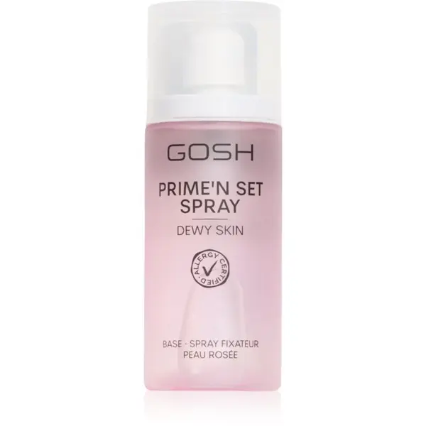 GOSH COPENHAGEN GOSH COPENHAGEN Prime'n Set Dewy Skin posvetlitveno fiksacijsko pršilo za obraz 50 ml