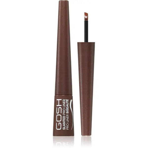 GOSH COPENHAGEN GOSH COPENHAGEN Slanted Pro Liner tekoče črtalo za oči odtenek 003 Matt Brown 2.5 ml
