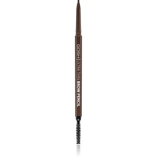 GOSH COPENHAGEN GOSH COPENHAGEN Ultra Thin natančni svinčnik za obrvi s krtačko odtenek 003 Dark Brown 0.35 g