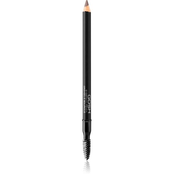 Gosh Gosh Eyebrow svinčnik za obrvi s krtačko odtenek 005 Dark Brown 1.2 g