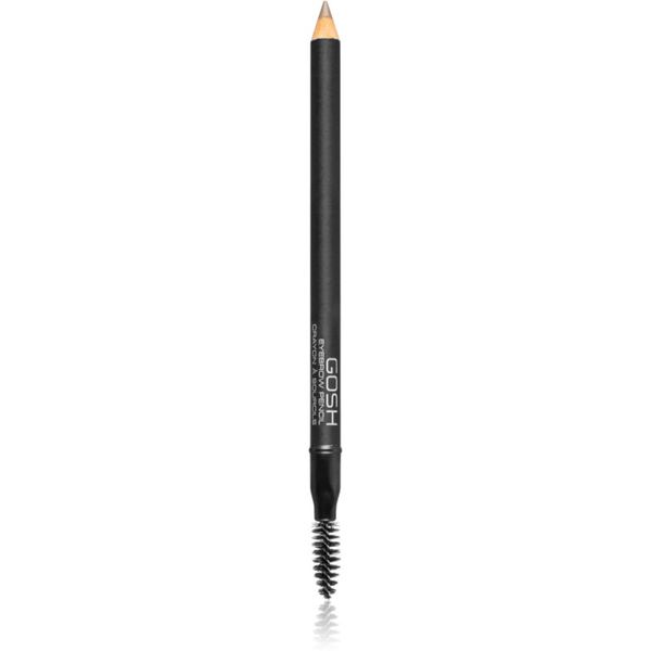 Gosh Gosh Eyebrow svinčnik za obrvi s krtačko odtenek 03 Grey Brown 1.2 g
