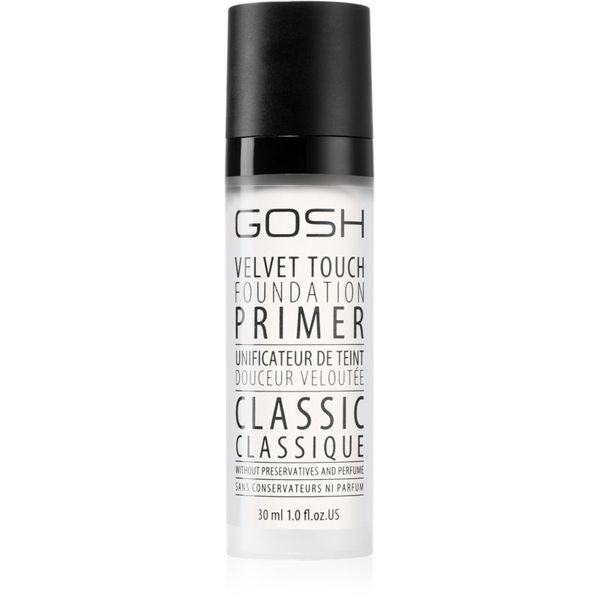 Gosh Gosh Velvet Touch podlaga za make-up odtenek 30 ml