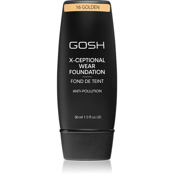 Gosh Gosh X-ceptional dolgoobstojen tekoči puder odtenek 16 Golden 30 ml