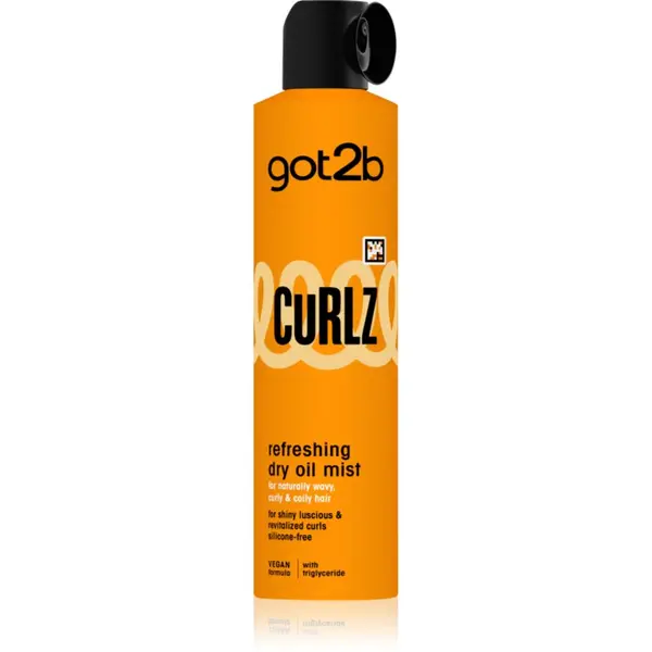 got2b got2b Curlz Refreshing Dry Oil Mist suha oljasta meglica za valovite in kodraste lase 200 ml