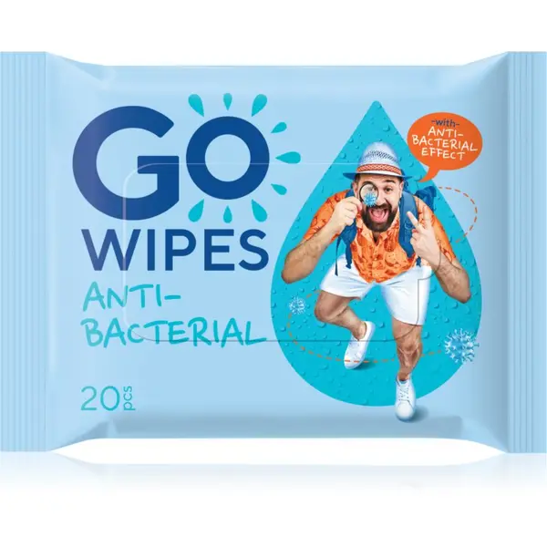 GoWipes GoWipes Antibacterial osvežilni vlažilni robčki s protibakterijskim učinkom 20 kos