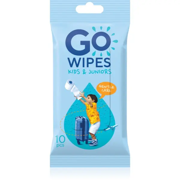 GoWipes GoWipes For Kids & Juniors vlažilni toaletni papir za otroke 10 kos