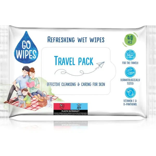 GoWipes GoWipes Refreshing vlažni čistilni robčki za roke 40 kos