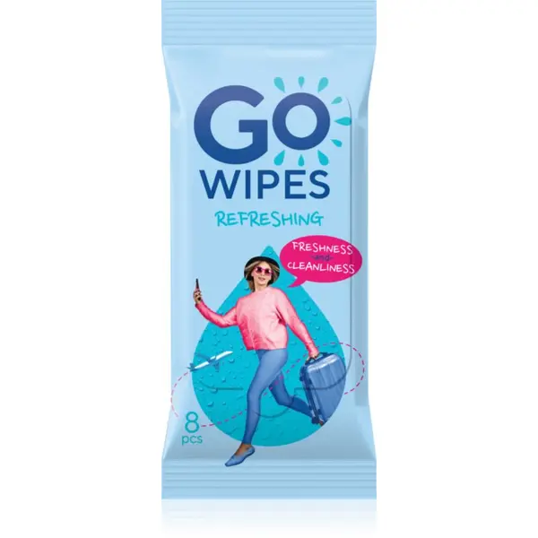 GoWipes GoWipes Refreshing Wet Wipes osvežilni vlažilni robčki za roke 10x8 kos