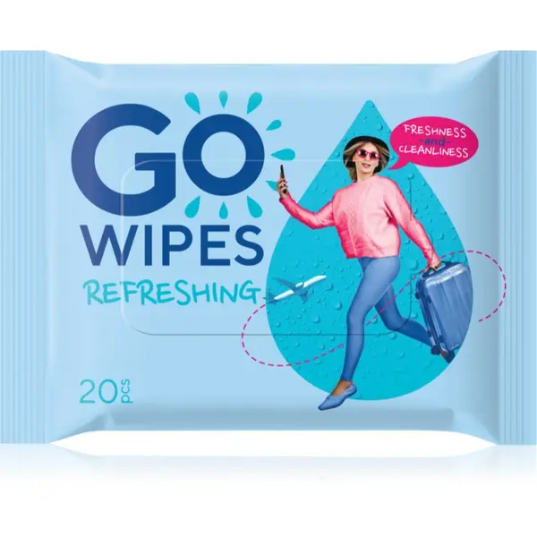 GoWipes GoWipes Refreshing Wet Wipes osvežilni vlažilni robčki za roke 20 kos
