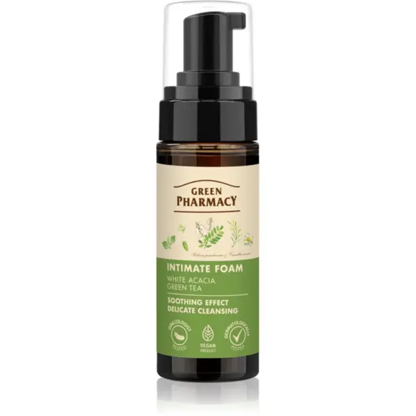 Green Pharmacy Green Pharmacy Acaccia & Tea pena za umivanje za intimne predele 150 ml