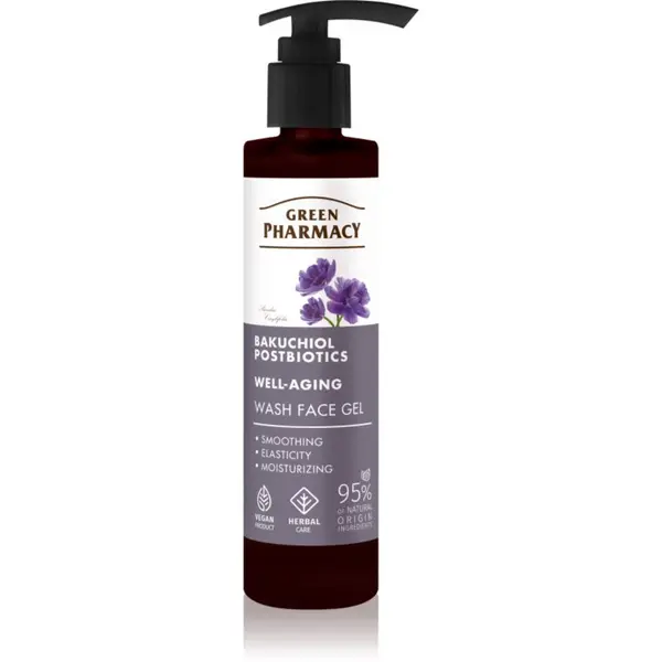 Green Pharmacy Green Pharmacy Bakuchiol & Postbiotics Face Wash Gel gel za umivanje obraza 200 ml