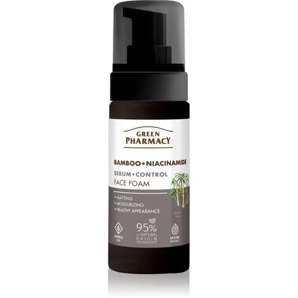 Green Pharmacy Green Pharmacy Bamboo & Niacinamide Face Foam čistilna pena za obraz 150 ml