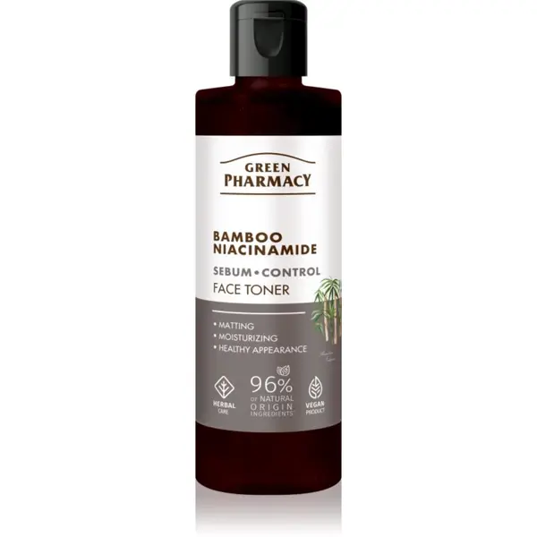 Green Pharmacy Green Pharmacy Bamboo & Niacinamide Face Toner aktivni tonik za mastno kožo 200 ml