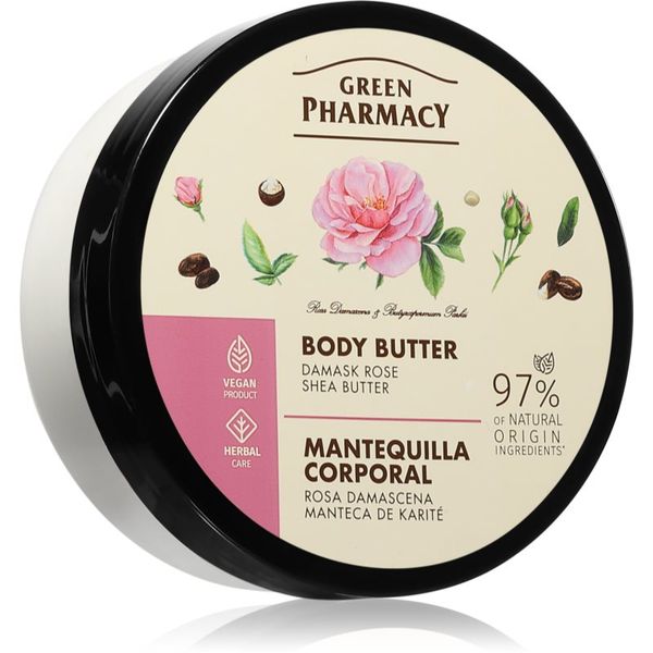 Green Pharmacy Green Pharmacy Body Care Damask Rose & Shea Butter intenzivno vlažilno maslo za telo 200 ml