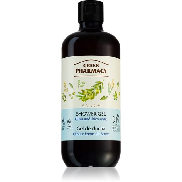 Green Pharmacy Green Pharmacy Body Care Olive & Rice Milk hranilni gel za prhanje 500 ml