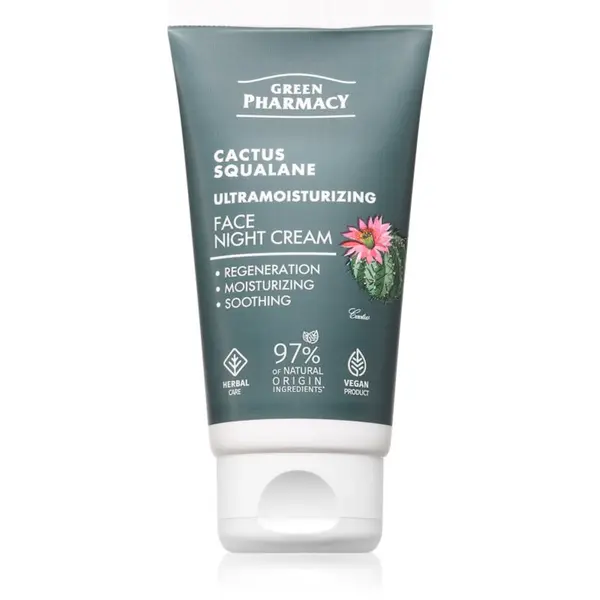 Green Pharmacy Green Pharmacy Cactus & Squalane Night Face Cream nočna vlažilna krema 50 ml