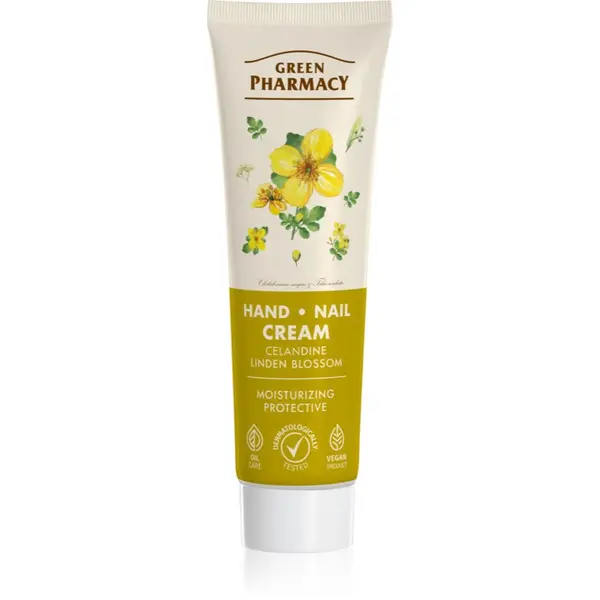 Green Pharmacy Green Pharmacy Celandine & Linden krema za roke in nohte 100 ml
