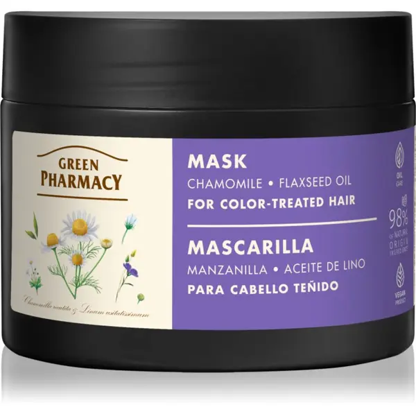 Green Pharmacy Green Pharmacy Chamomile Mask intenzivna vlažilna maska za suhe in porozne lase 300 ml