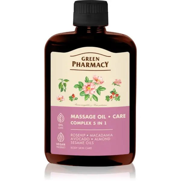 Green Pharmacy Green Pharmacy Complex 5in1 Massage Oil masažno olje 200 ml