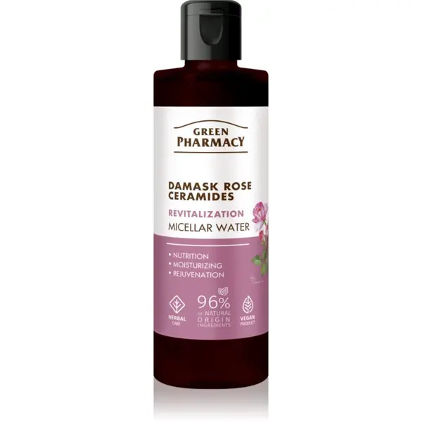 Green Pharmacy Green Pharmacy Damask Rose & Ceramides Micellar Water čistilna micelarna voda 200 ml