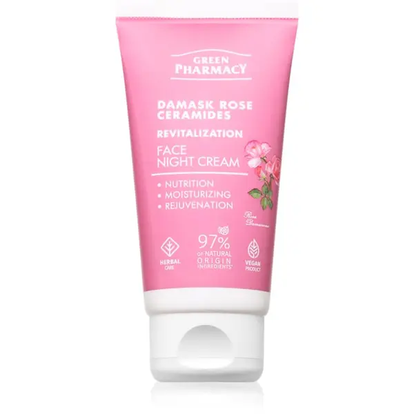 Green Pharmacy Green Pharmacy Damask Rose & Ceramides Night Face Cream nočna krema za obraz 50 ml