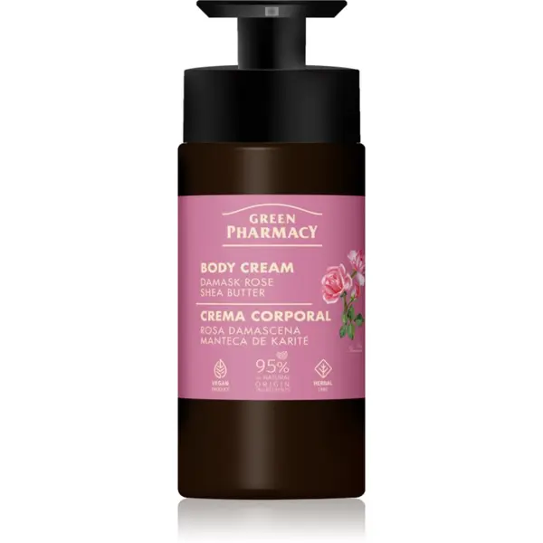 Green Pharmacy Green Pharmacy Damask Rose & Shea Butter krema za telo 739 ml