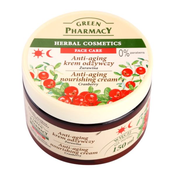 Green Pharmacy Green Pharmacy Face Care Cranberry hranilna krema proti staranju kože 150 ml