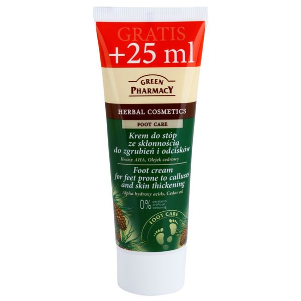 Green Pharmacy Green Pharmacy Foot Care krema za stopala nagnjena k mozoljem in otrdeli koži 75 ml