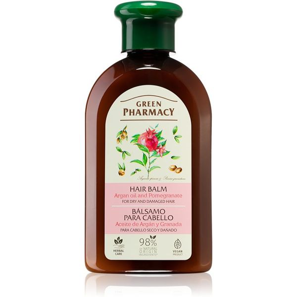 Green Pharmacy Green Pharmacy Hair Care Argan Oil & Pomegranate balzam za suhe in poškodovane lase 300 ml