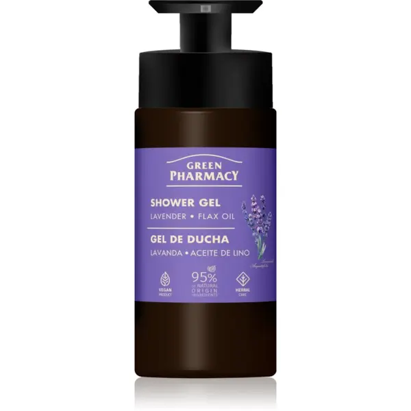 Green Pharmacy Green Pharmacy Lavender & Flax Oil gel za prhanje 739 ml
