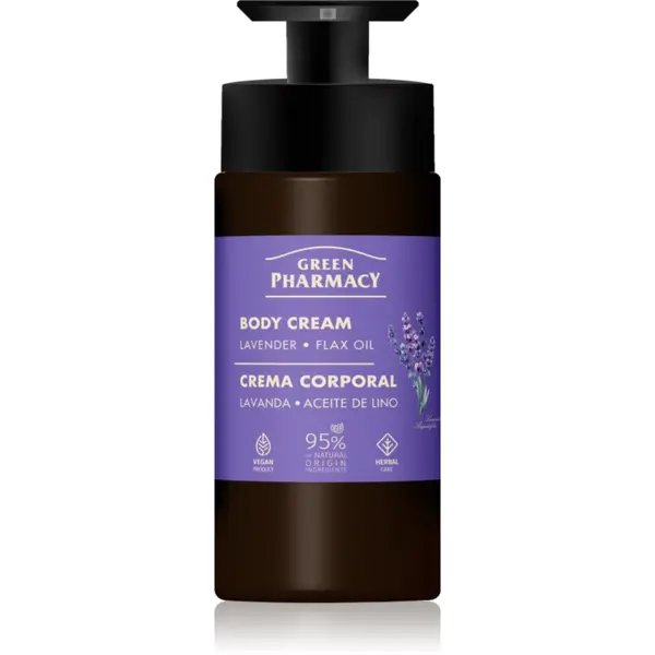 Green Pharmacy Green Pharmacy Lavender & Flax Oil krema za telo 739 ml