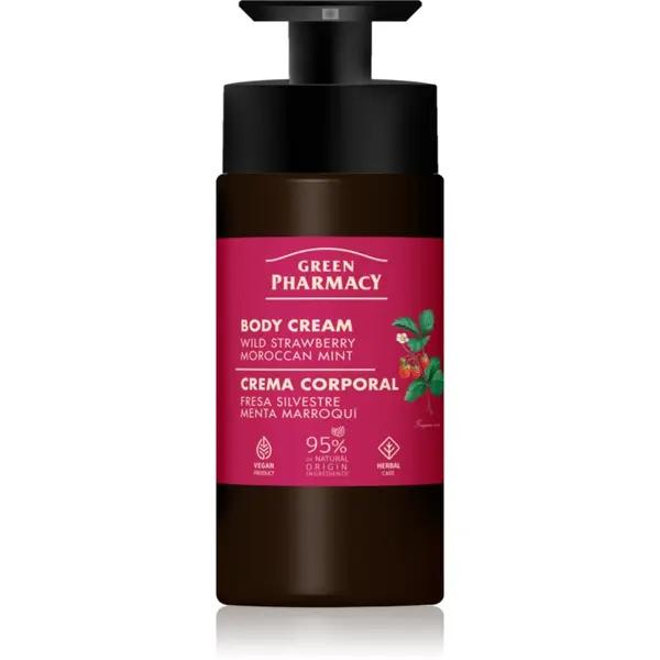Green Pharmacy Green Pharmacy Wild Strawberry & Moroccan Mint Oil krema za telo 739 ml