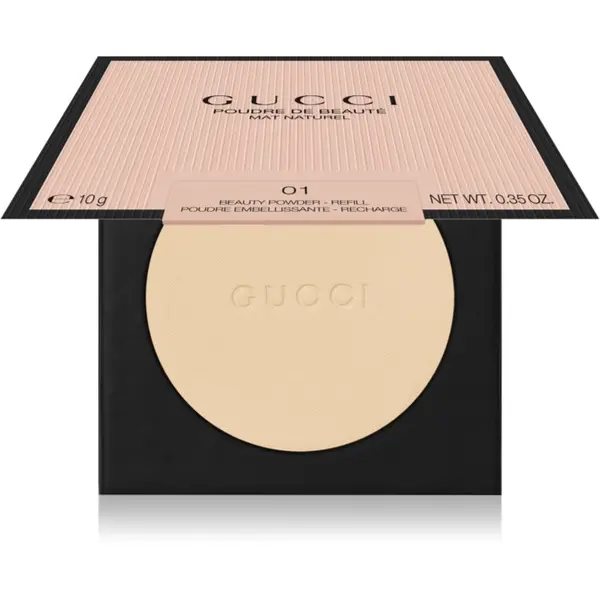 Gucci Gucci Gucci Beauty Poudre De Beauté Matte Powder matirajoči puder nadomestno polnilo odtenek 01 10 g