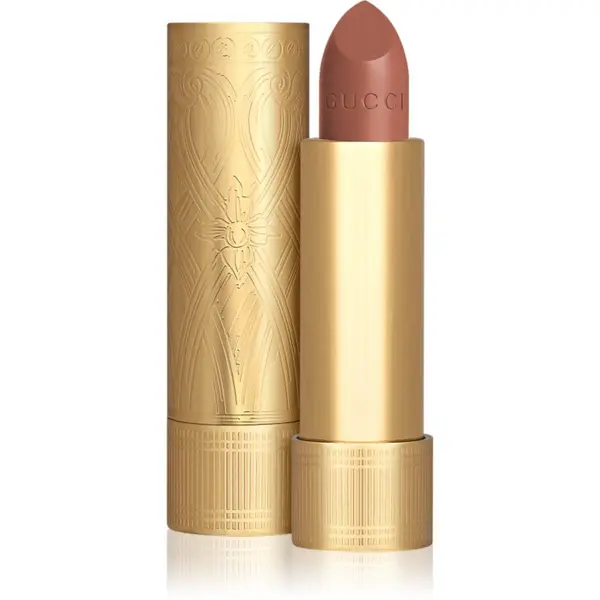 Gucci Gucci Gucci Beauty Rouge à Lèvres Satin Lipstick satenasta šminka odtenek 121 Elena Sand 3.5 g