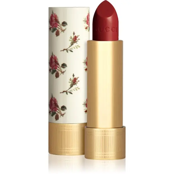 Gucci Gucci Gucci Beauty Rouge à Lèvres Voile šminka z bleščečim finišem odtenek 502 Eadie Scarlet 3.5 g