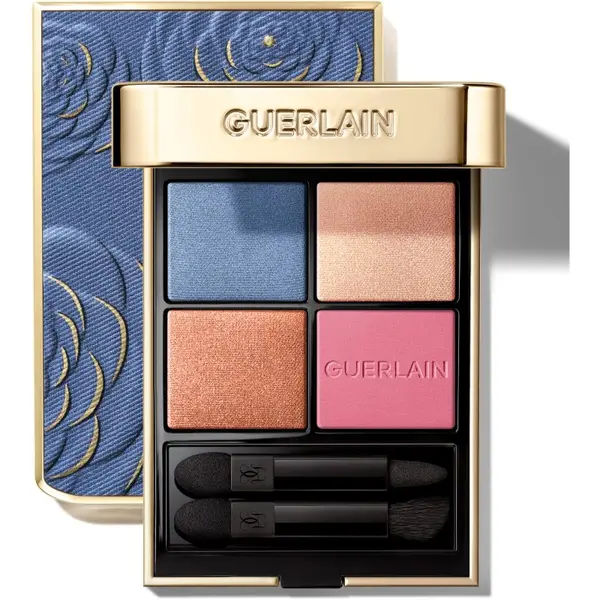 GUERLAIN GUERLAIN Blooming Denim Ombres G paleta senčil za oči limitirana edicija 396 Denim Blossom 6 g