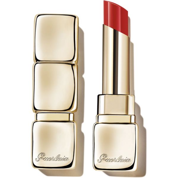 GUERLAIN GUERLAIN KissKiss Shine Bloom bleščečo šminko odtenek 709 Petal Red 3,5 g