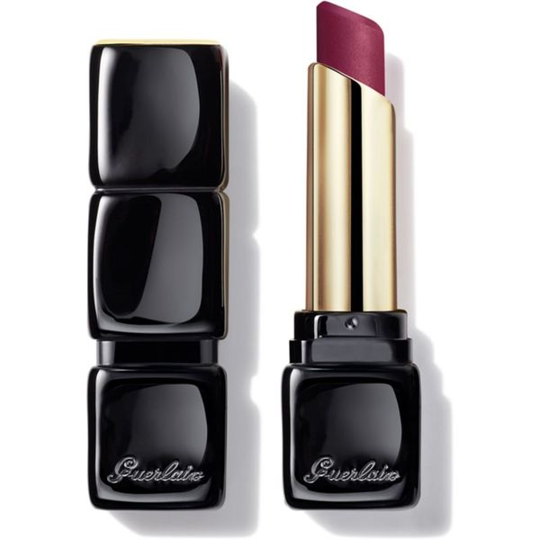 GUERLAIN GUERLAIN KissKiss Tender Matte dolgoobstojna šminka z mat učinkom odtenek 880 Caress Plum 3.5 g