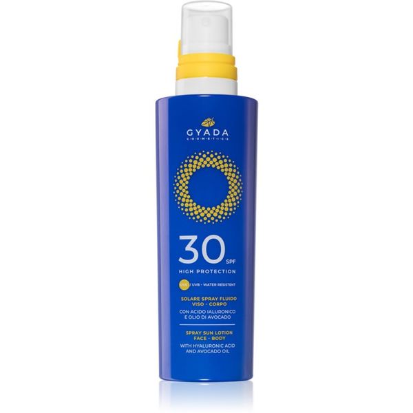 Gyada Cosmetics Gyada Cosmetics Solar High Protection zaščitna krema za obraz in telo SPF 30 200 ml