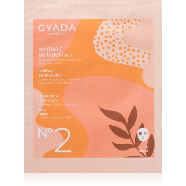 Gyada Cosmetics Gyada Cosmetics Soothing pomirjevalna tekstilna maska za občutljivo kožo 15 ml