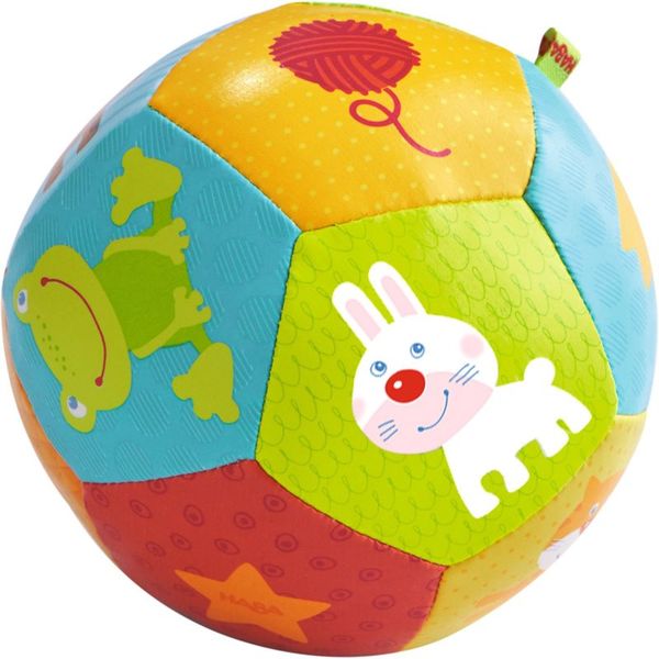 Haba Haba Baby Ball tekstilna žogica Animal 6 m+ 1 kos