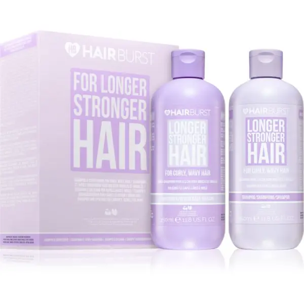 Hairburst Hairburst Longer Stronger Hair Curly, Wavy Hair Set darilni set za kodraste lase