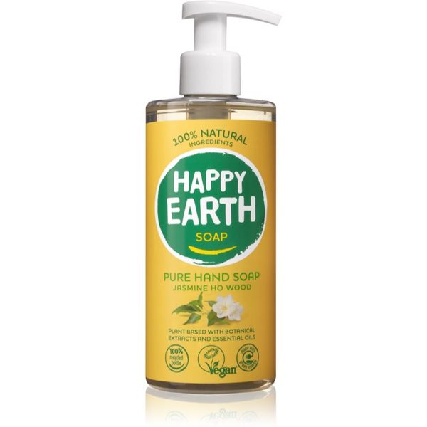 Happy Earth Happy Earth 100% Natural Hand Soap Jasmine Ho Wood tekoče milo za roke 300 ml