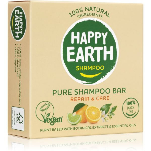Happy Earth Happy Earth 100% Natural Shampoo Bar Dry & Damaged hair trdi šampon za suhe in poškodovane lase 70 g