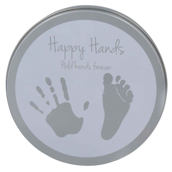 Happy Hands Happy Hands 2D Round Paint Print Kit set za odtis dojenčkovih dlani in stopal 1 kos