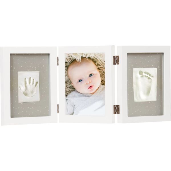 Happy Hands Happy Hands Triple Frame set za odtis dojenčkovih dlani in stopal 3 x 17×22 cm